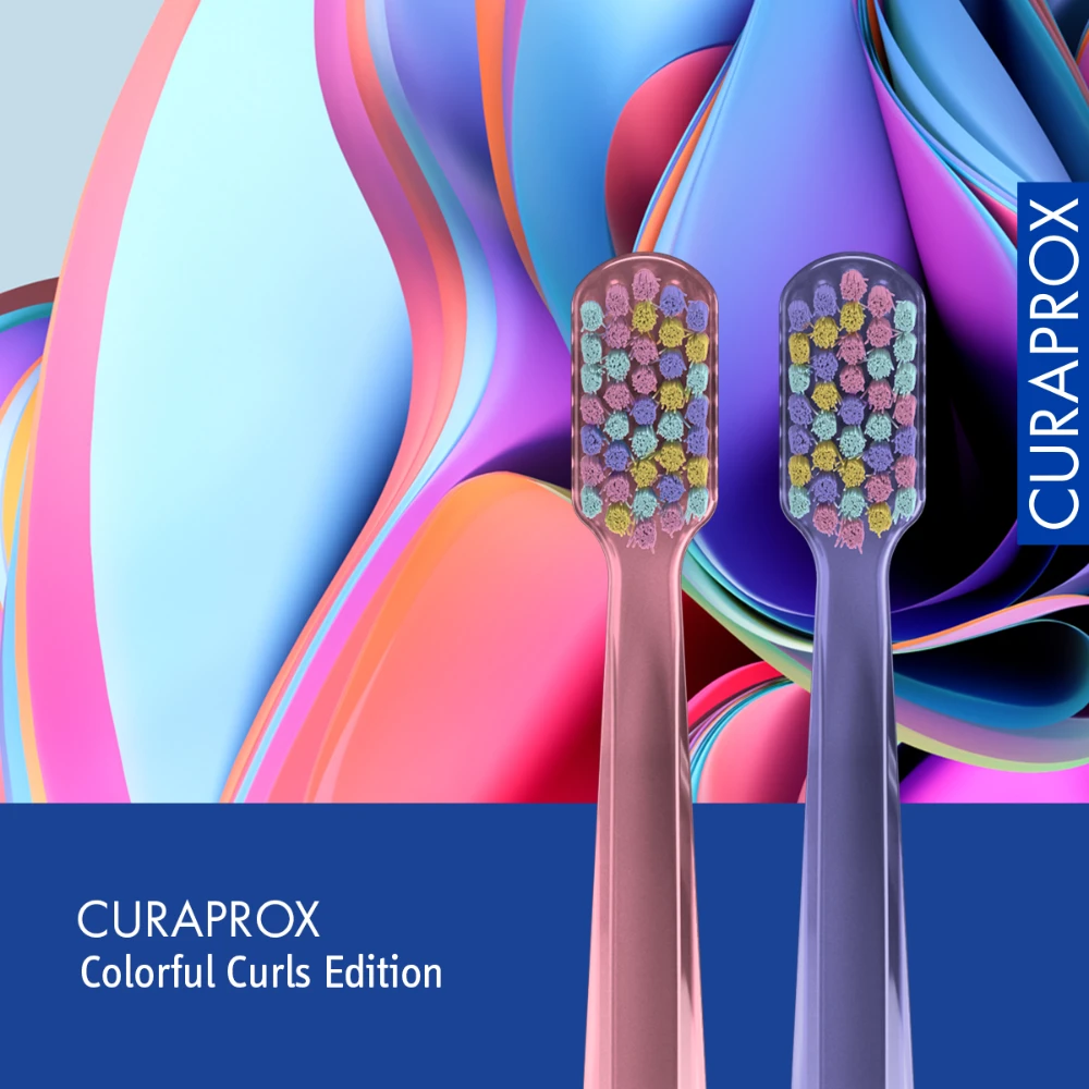 แปรงสีฟัน CURAPROX CS 5460 Duo Colorful Curls Edition
