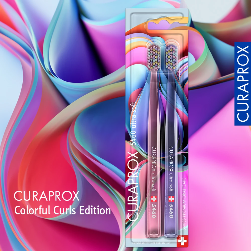 แปรงสีฟัน CURAPROX CS 5460 Duo Colorful Curls Edition